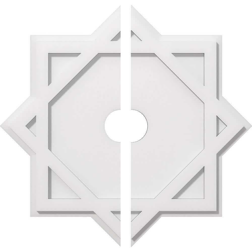 1 in. P X 12-1/4 in. C X 22 in. OD X 3 in. ID Axel Architectural Grade PVC Contemporary Ceiling Medallion, Two Piece price history on PriceWatchPro