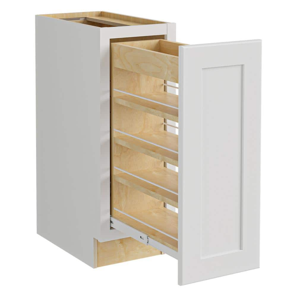 Giamo, Pull Out Pantry, Soft Close, Solid Base, 1200-1500mm, To Suit 500mm  Cabinet, Chrome Plated & White