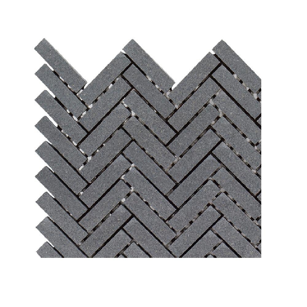 Reviews for Jeffrey Court Take Home Tile Sample Basalt Herringbone