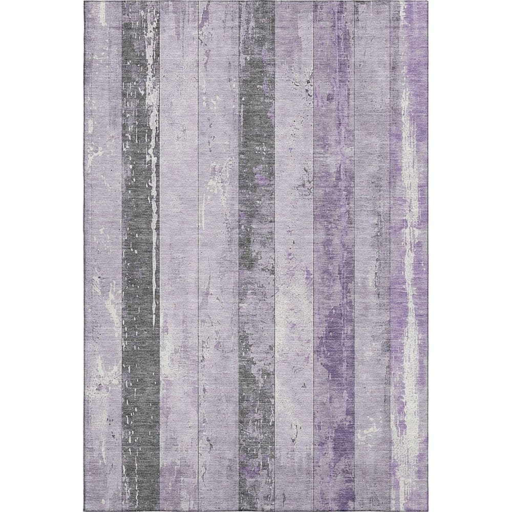 Mayfield Premium Machine Washable Abstract AMF1868 Lavender 8 ft. x 10 ft. Area Rug price history on PriceWatchPro