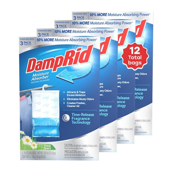DampRid 15.4 oz. Fresh Scent Hanging Bag Moisture Absorber (12-Pack)