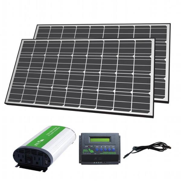 NATURE POWER 280-Watt Solar Panel Off-Grid Charger Kit