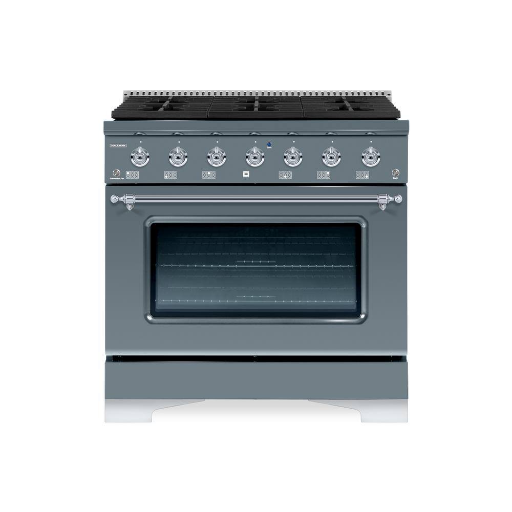 Hallman Classico 36" 5.2 cu. ft. 6Burners Freestanding Dual Fuel Range Gas Stove and Electric