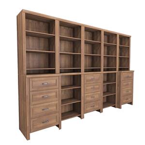 Impressions 19.65 in. D x 125 in. W x 83 in. H Walnut Dining Room Laminate Kit