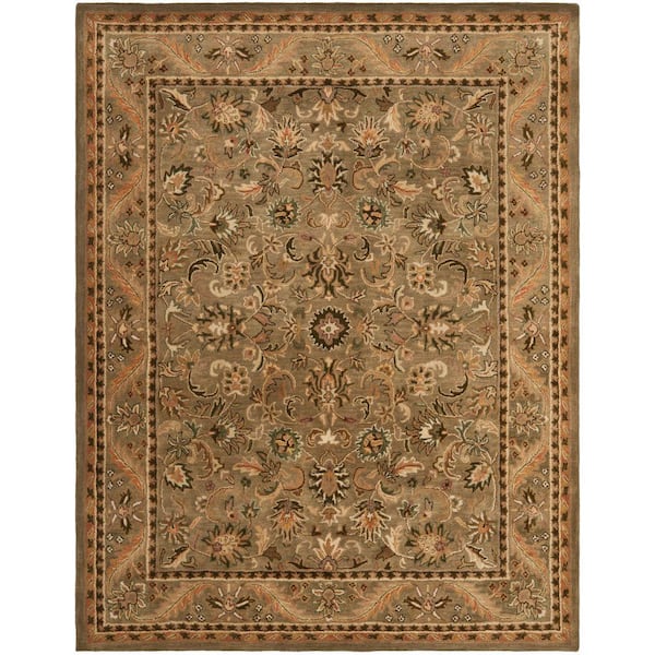 SAFAVIEH Antiquity Olive/Gold 8 ft. x 10 ft. Border Area Rug