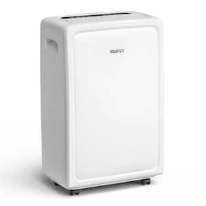 55-Pint Dehumidifier for 4500 sq ft Indoor Space With Drain and Tank, White