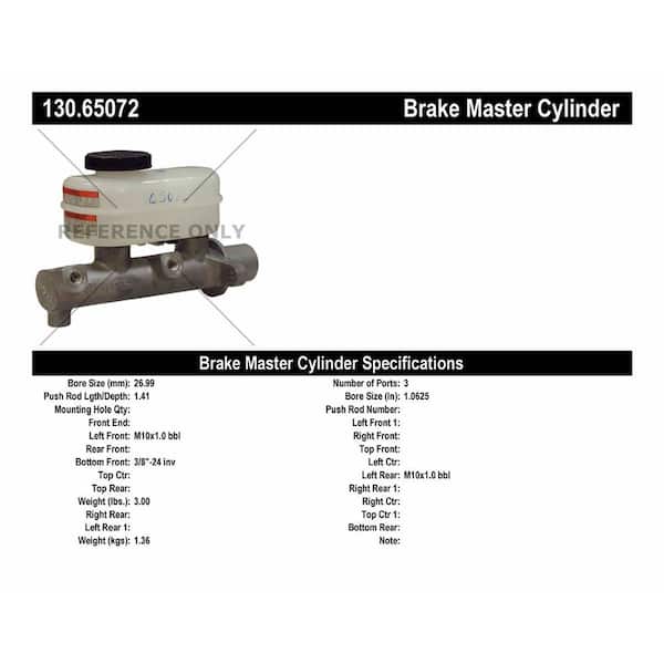 Centric Parts Brake Master Cylinder, 2000 Ford Windstar Sliding Door Parts