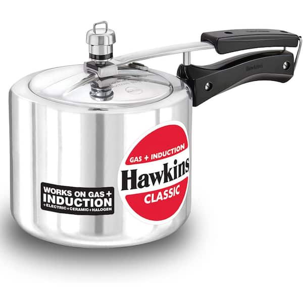 HAWKINS 3.2 qt. Aluminum Stove Top Classic Pressure Cooker, Induction Inner Lid Cooker, Tall Design Pan Cooker, Best Cooker