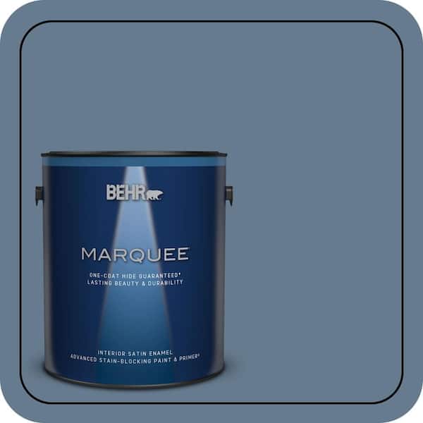 BEHR MARQUEE 1 gal. #S510-5 Skinny Jeans One-Coat Hide Satin Enamel Interior Paint & Primer