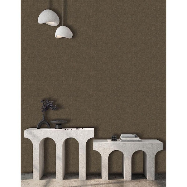 Walls Republic Metallic Bronze Scratched Fabric Print Non-Woven