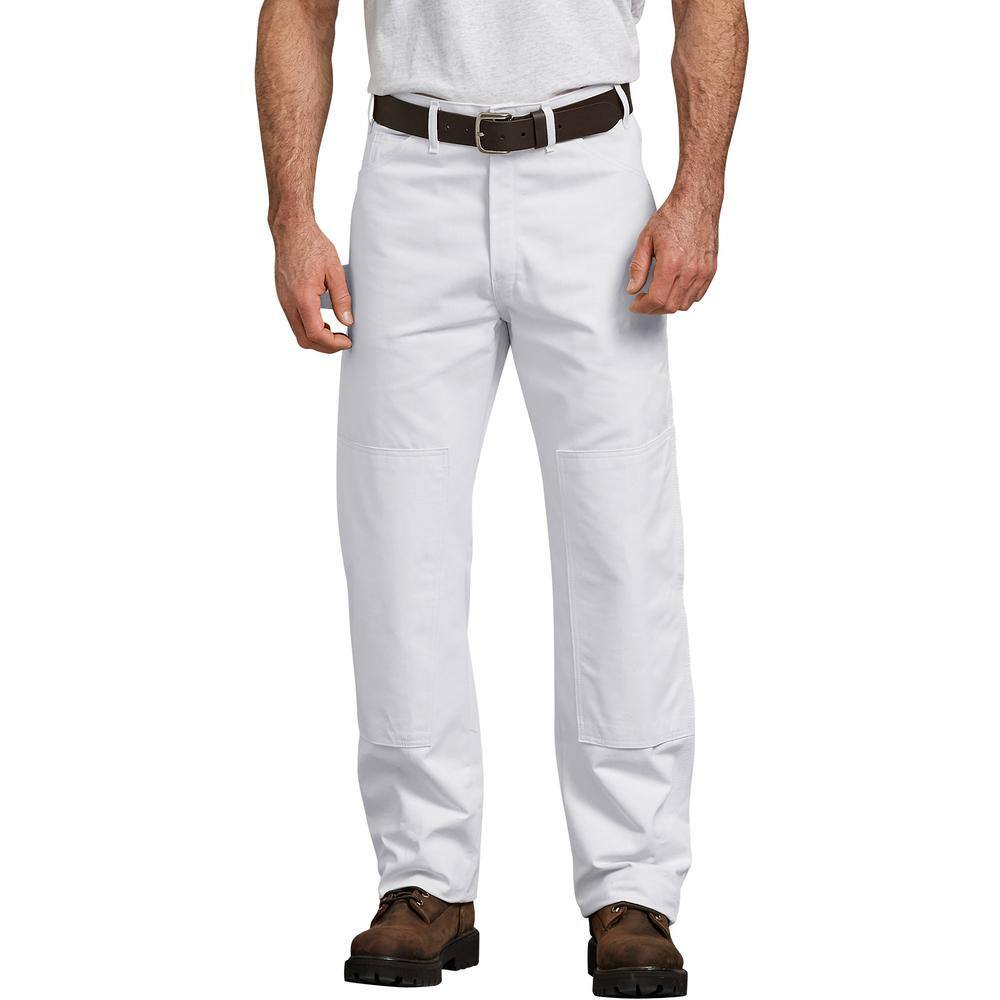 Dickies Men's White Painter's Double Knee Utility Pants