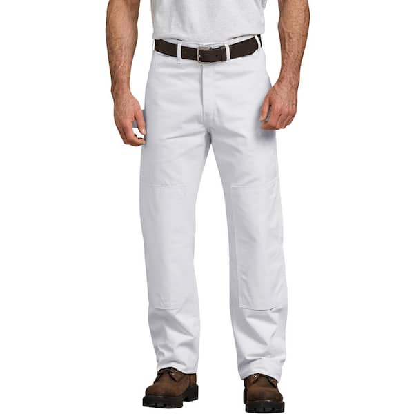 Dickies Men's White Painter's Double Knee Utility Pants