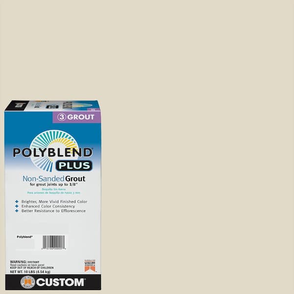 Custom Building Products Polyblend Plus #333 Alabaster 10 lb. Unsanded Grout