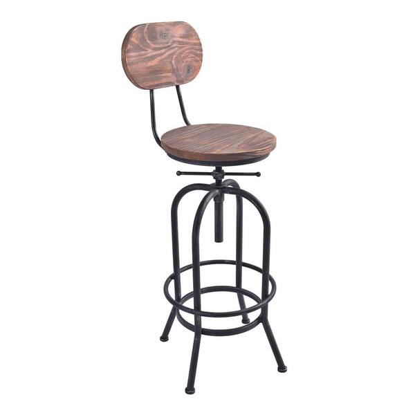 Today S Mentality Adele Adjustable, Rustic Pine Bar Stools