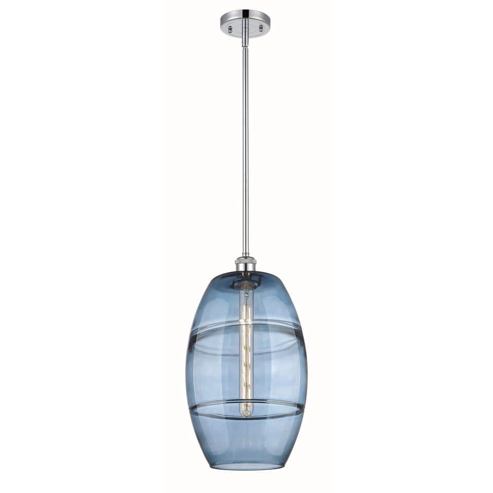 Vaz 100-Watt 1-Light Polished Chrome Standard Mini Pendant Light with Painted Glass Shade, No Bulbs Included price history on PriceWatchPro