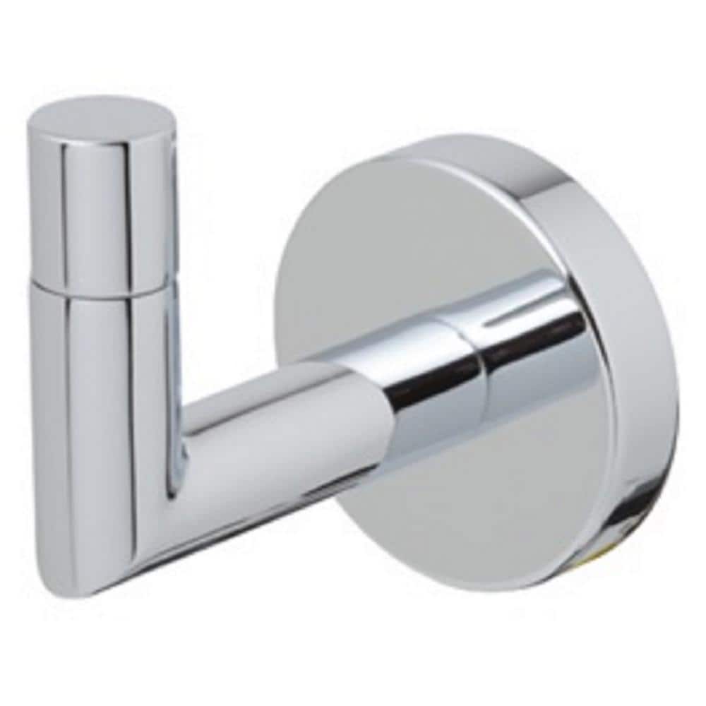 Graz Polished Chrome Modern Wall-Mounted Robe Hook
