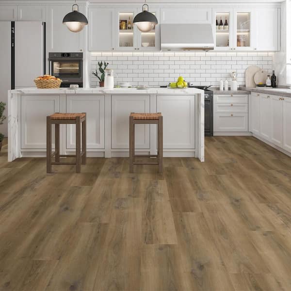 Lifeproof Wild Plum Oak 22 MIL x 9 in. W x 48 in. L Click Lock