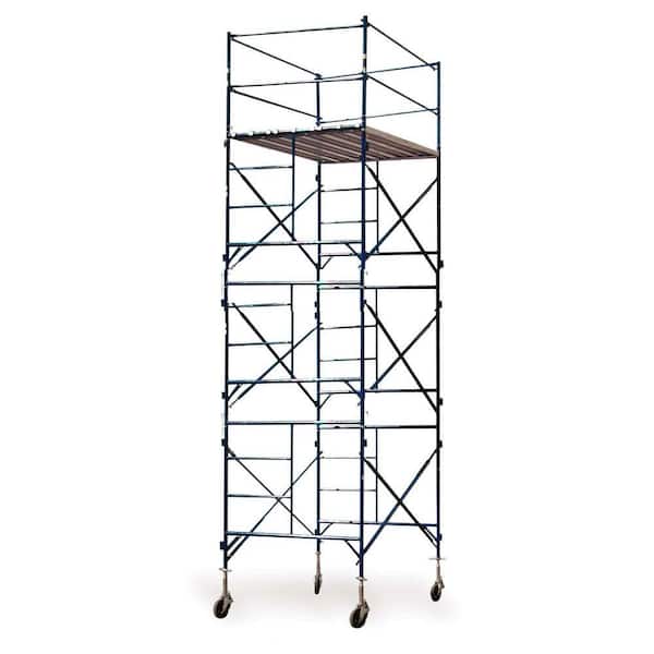 PRO-SERIES 16 ft. x 7'  x 5 ft. 3-Story Commercial Grade Rolling Scaffolding Tower Incudes StemJacks&Casters1500 lb. -DISCONTINUED
