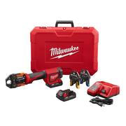 M18 18V Lithium-Ion Cordless Short Throw PEX Press Tool Kit w/ (3) Viega PureFlow Jaws,(2) 2.0Ah Batteries & Charger