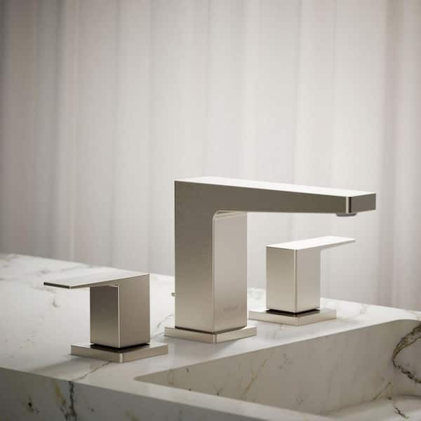 Honesty 8 in. Widespread 2-Handle Bathroom Faucet in Vibrant Brushed Nickel