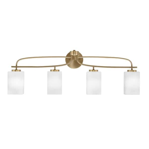 Unbranded Olympia 36 in. 4-Light New Age Brass Vanity Light