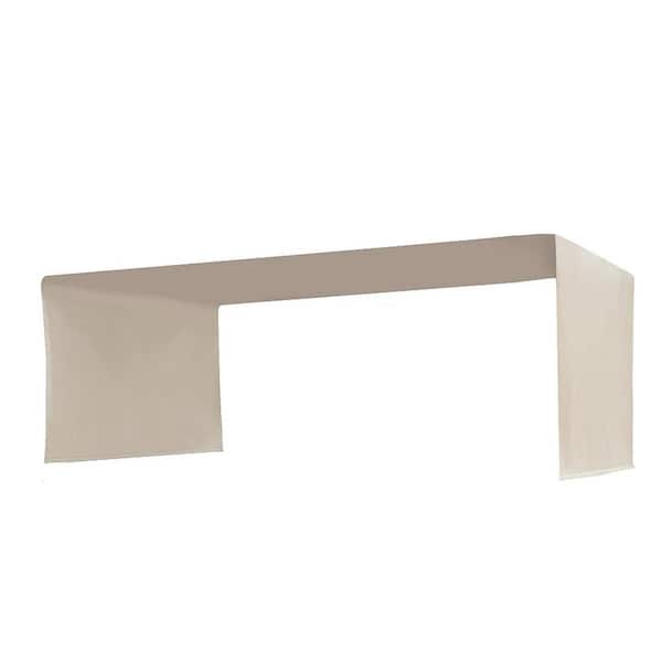 Unbranded Universal Canopy Cover Replacement for 12 ft. x 9 ft. Curved Outdoor Pergola in Khaki
