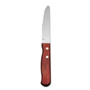Oneida Caspian by 1880 Hospitality B907KSSC 9 1/4 Stainless Steel Smooth  Edge Steak Knife with Full Tang Blade - 12/Case