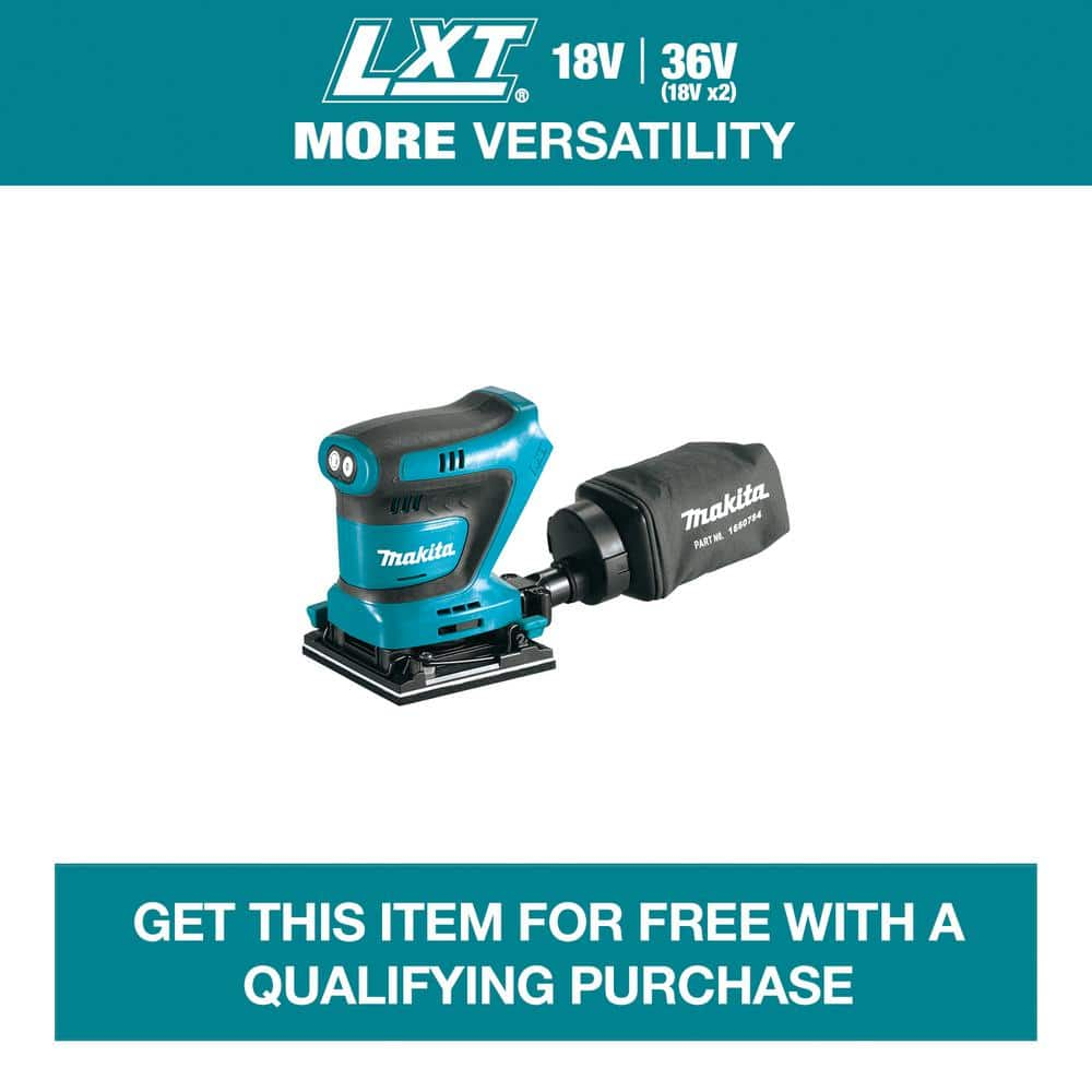 Makita 18V LXT Lithium-Ion Cordless 1/4 in. Sheet Finishing Sander (Tool Only)