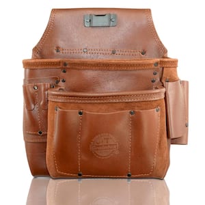 5-Pocket Framers Professional Tool Pouch with Ambassador Series Top Grain Leather