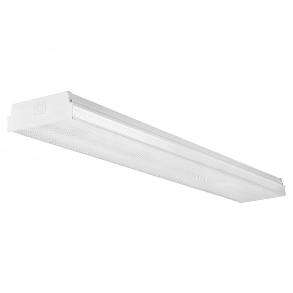 4 ft. 50-Watt LED Shop Light Wraparound Fixture, Linkable, Selectable Color Temperature / Wattage, 6800 Lumens