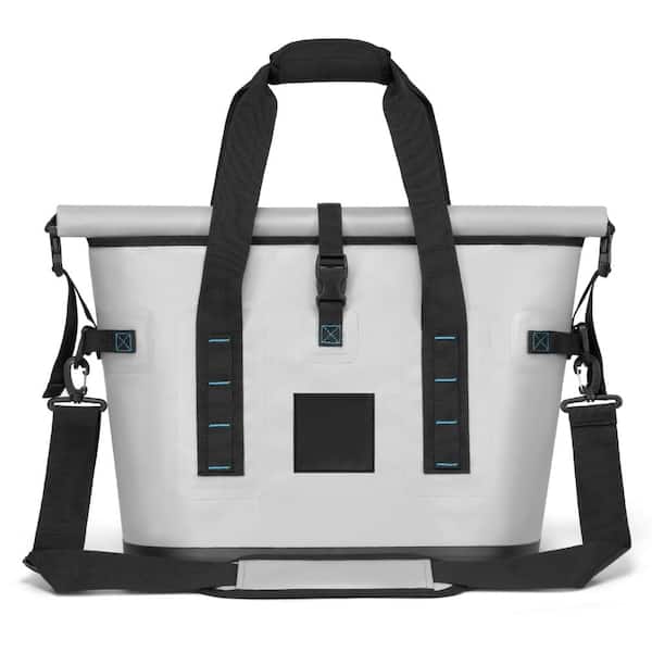 40 Can Soft Portable Cooler Bag, Insulated Leak-Proof Ice Chest with Roll-Top Waterproof Seal, 24HR Cold Retention