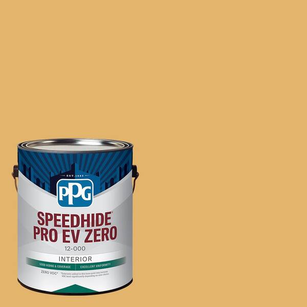 Speedhide Pro EV Zero 1 gal. PPG16-11 Apollo Gold Semi-Gloss Interior Paint