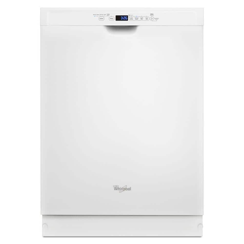 Whirlpool 24 in. White Front Control BuiltIn Tall Tub Dishwasher with