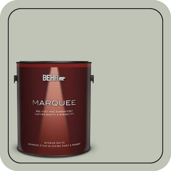 BEHR MARQUEE 1 gal. #PPU11-11 Summer Green One-Coat Hide Matte Interior Paint & Primer