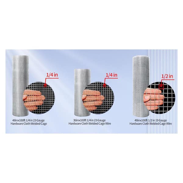 AUTMOON Hardware Cloth 1/4 in. 36 in. x 100 ft. 23-Gauge