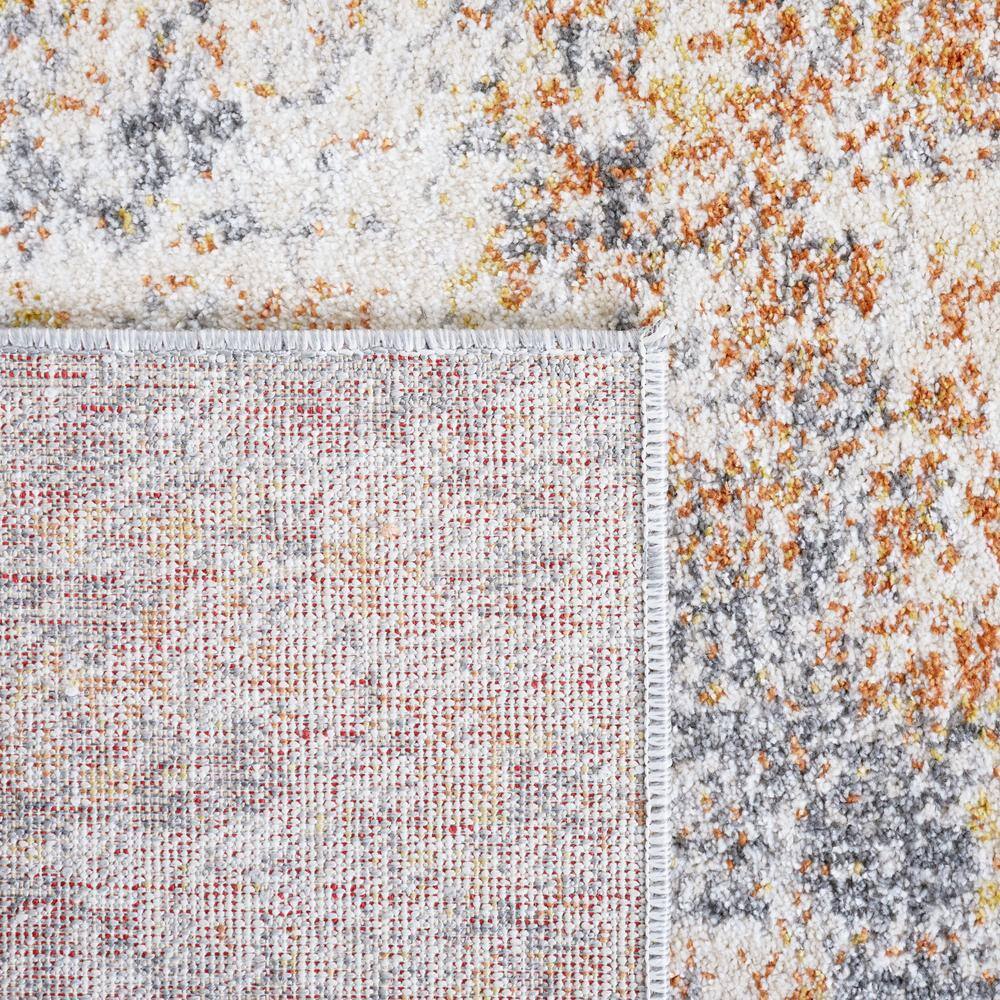 Gray Abstract Hand-Knotted Synthetic 8' x 10' Rug
