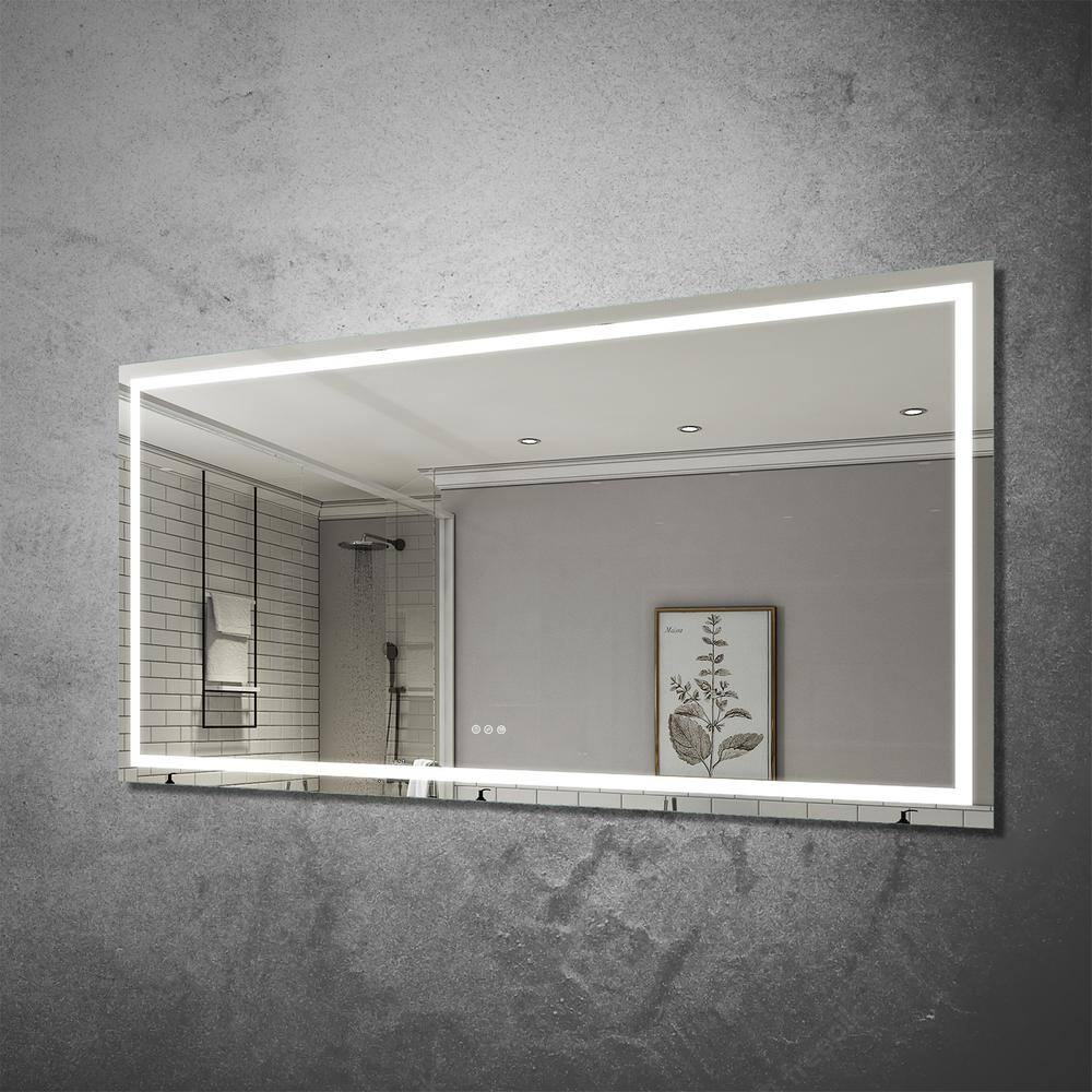 ANGELES HOME 84 in. x 42 in. Large Bath Vanity Mirror with Lights