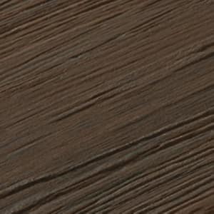 Infinity IS 5.35 in. x 6 in. Square Tiger Cove Brown Composite Deck Board Sample