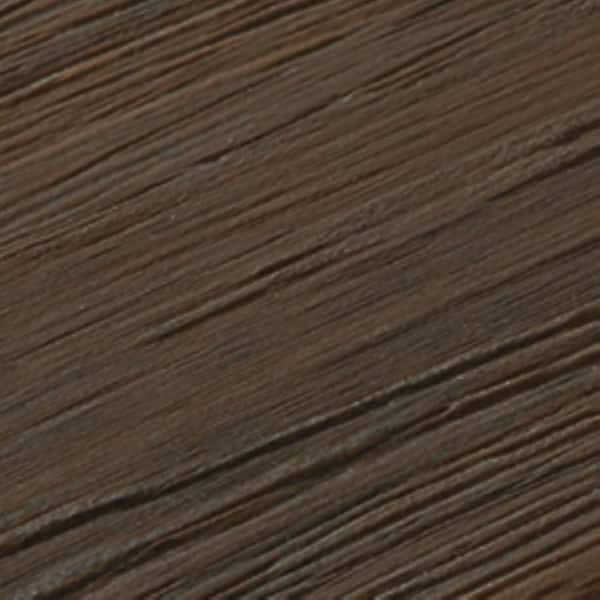 FORTRESS Infinity IS 5.35 in. x 6 in. Square Tiger Cove Brown Composite Deck Board Sample