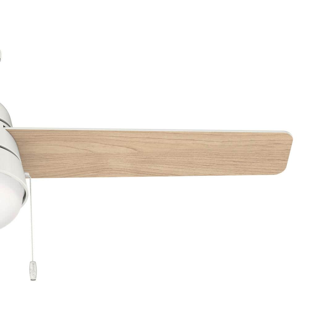 Aker 52" Fresh White 3-Blade LED Ceiling Fan with Reversible Blades
