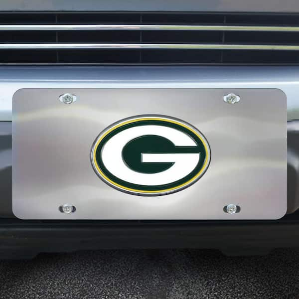 NFL Green Bay Packers Diecast License Plate Stainless Steel