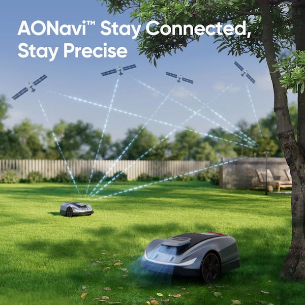 SUNSEEKER X5 Wireless Robot Lawn Mower 0. 5Acre/ 21500Sq. Ft, with Smart APP Control, Vision AI System and RTK