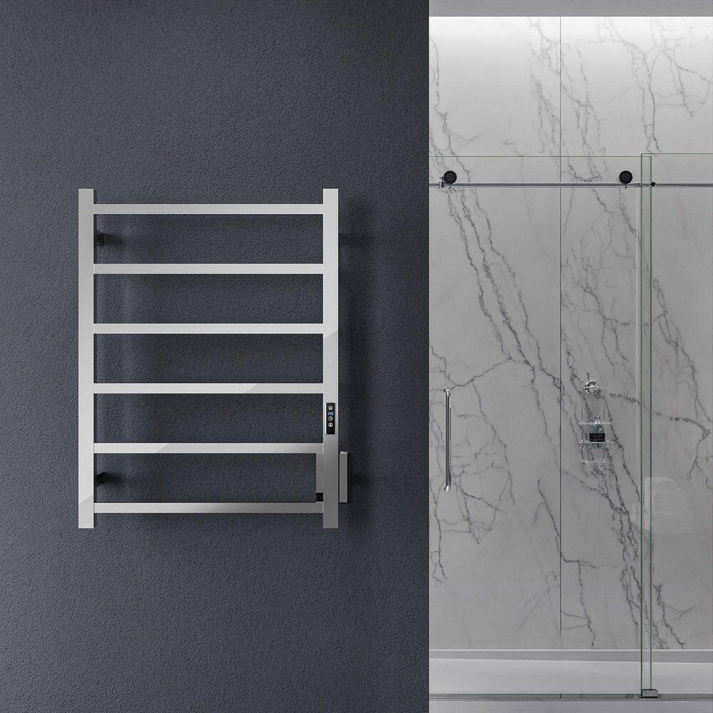 Charles Series Polished Chrome Stainless Steel Wall Mounted Towel Warmer
