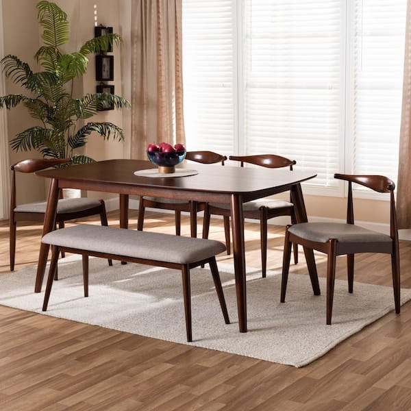 baxton studio 6 piece dining set