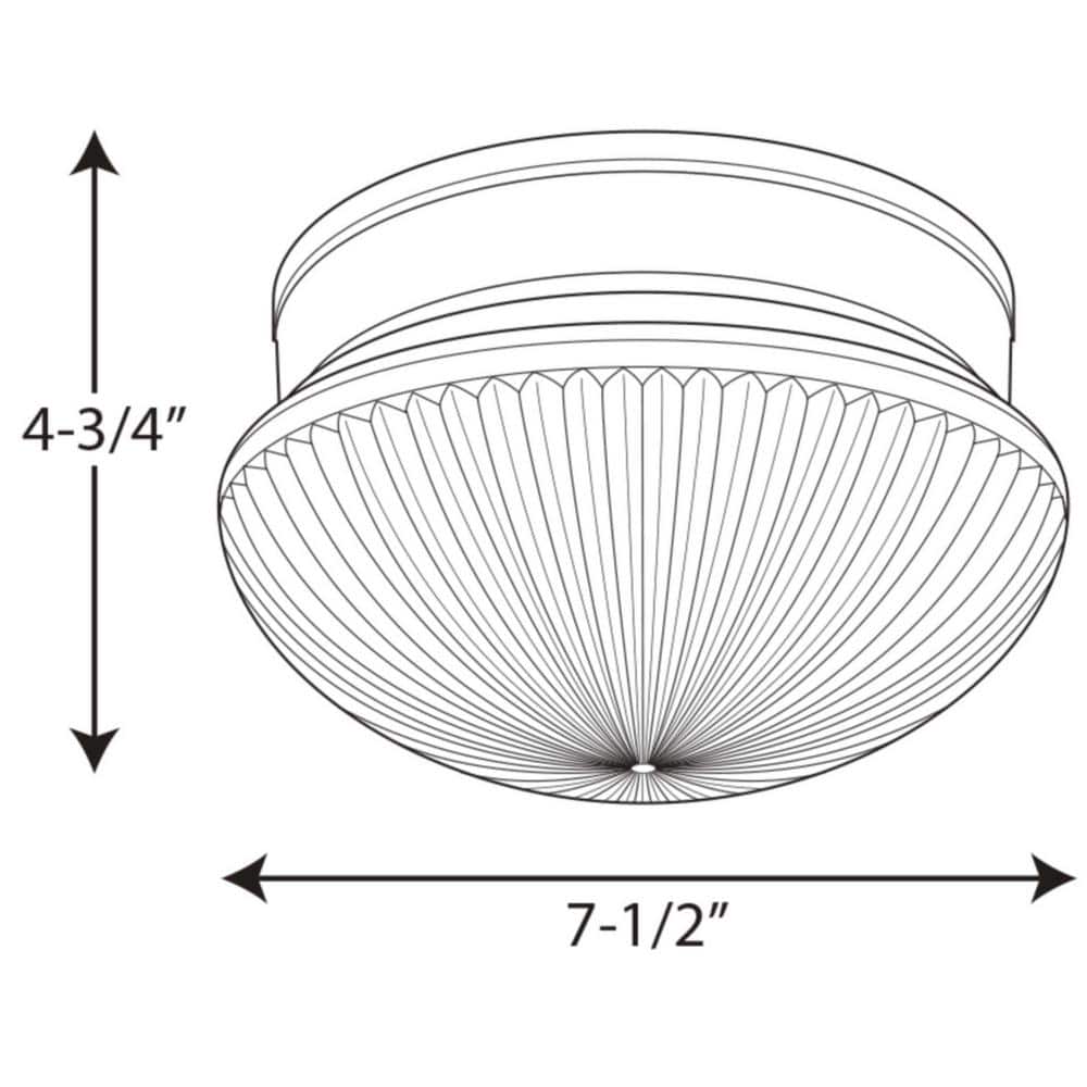 White Glass Bowl Flush Mount Ceiling Light