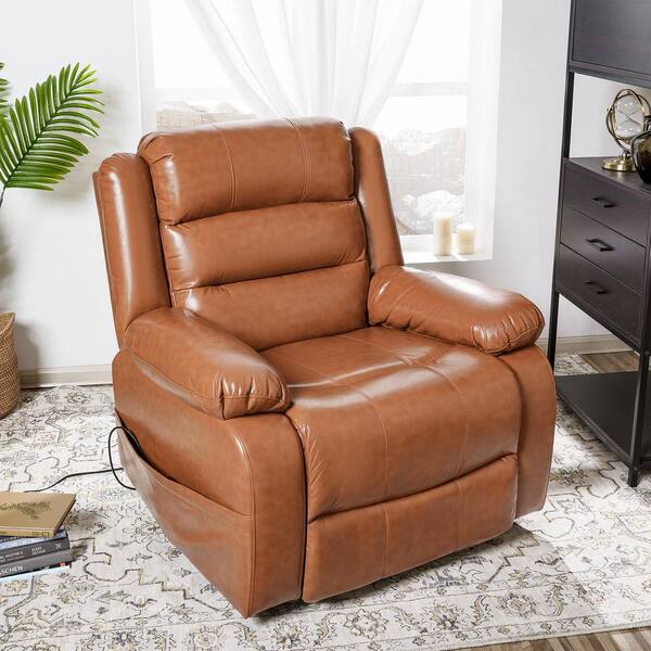 MAYKOOSH Caramel Deluxe Adjustable Power Lift Recliner Chair for