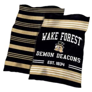 Wake Forest Colorblock Plush Polyester Blanket