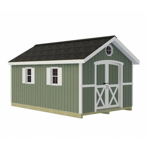Best Barns Cambridge 10 ft. x 20 ft. Wood Storage Shed Kit with Floor including 4x4 Runners