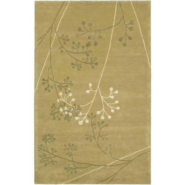 SAFAVIEH Soho Sage 5 ft. x 8 ft. Floral Area Rug