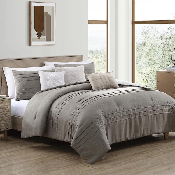 Modern Threads 6-Piece Microfiber Cody Queen Embellished Comforter Set